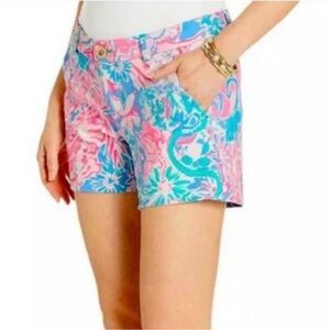 Lilly Pulitzer “Viva La Lilly” Callahan 5” Inseam Soft Knit Shorts Size 6
